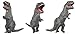 GOPRIME Jurassic T-rex Adult Sized Halloween Party Cosplay Fancy Inflatable Costume (Grey)