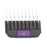 Wahl Professional Animal Stainless Steel Attachment Guide Comb for Wahl Detachable Blade Pet Clippers #4, 1/4-Inch Cut Length (#3372-100)