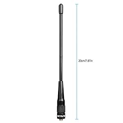 Retevis SMA-F 2 Way Radio Antenna,144/430Mhz Dual