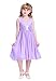 Bow Dream Junior Bridesmaids V-Neckline Chiffon Flower girl Dress