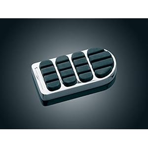 Kuryakyn 8044 Motorfietsvoetbediening: Longhorn ISO rempedaalpad voor 1984-2019 Harley-Davidson Motorfietsen, Chroom, 1…