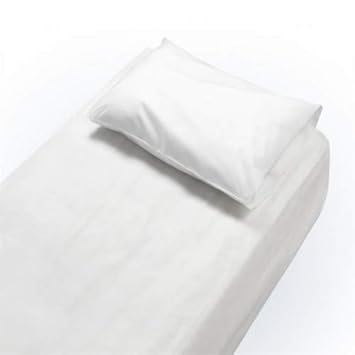 Smark disposable bed sheets & pillow cover for massage,salon,hotels,spa,parlor,hospitals,patients,adults - Pack of 5 (44 * 84), White