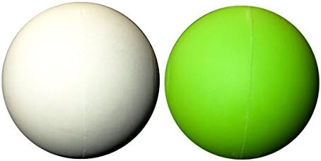 LBS-2 Pack Lacrosse Massage Balls -White Green