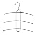 DOIOWN 6 Pack Pants Hangers S-Shape Stainless Steel Clothes Hangers Space Saving Hangers Closet Organizer for Pants Jeans Scarf(5 Layers,6Pcs) (3-Pieces)