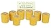 Bee Hive Candles 100% Pure Beeswax Votive Candles - 15 Hour (8 Pack, Natural)