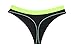6-Pack G-string Low Waist Invisible No-Show Cotton Color Patchwork Sexy Thong Seamless Bikini Panties(L, green and red and black and gray and blue and hoary)