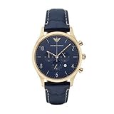 Emporio Armani Men's AR1862 Sport Blue Leather Watch