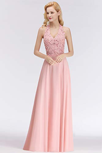 MisShow-Damen-Elegant-Abendkleid-Chiffon-Neckholder-Ballkleid-Brautjungfernkleid-lang-EU-32-46