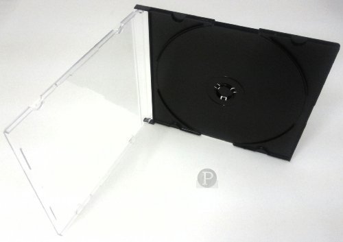 Single CD Ultra Slimline Jewel Cases Black Tray(10)