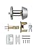 Taftek AMD101 Single Cylinder Deadbolt with Anti-Bump in Satin Nickel