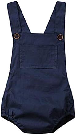 Baby Romper,Waymine Infant Boy Girl Sleeveless Solid Color Strap Summer Bodysuit