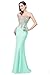 Babyonlinedress Babyonline Women's Lace Applique Long Formal Mermaid Evening Prom Dresses