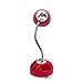 Simple Designs LD1015-PNK Flossy Organizer Desk Lamp with Charging Outlet and Lazy Susan Base, Pink