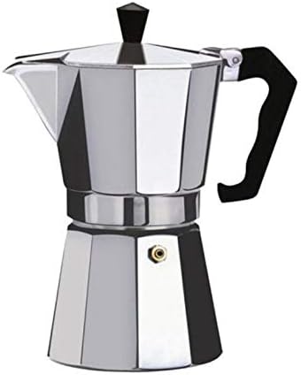 KEKJORY Coffee Maker Aluminum Mocha Espresso Percolator Pot Coffee Maker Moka Pot, Silver