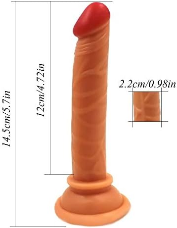 GFHDJH 5.7 Inch ad-ULT Rea.listic Dî`ld.ɔs with Suction Cup Totally Waterproof Silicone Realistic Women and Gays Personal Women Toys