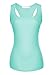 Urban CoCo Women's Basic Stretch Tank Tops (XL, Light Blue)