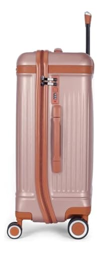 Mala de Viagem Média 23kg Aspen Rodas 360° Luxcel Polo King (Rose, M)