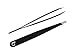 Professional Grade Stainless Steel Slant Tip Tweezers by Better Beauty Products (2 Pack)