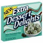 Extra Dessert Delights Sugarfree Gum Mint Chocolate Chip Flavored Gum Ten 15 Stick Packs 15 PC (Pack of 20) by Extra
