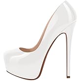 Richealnana Women's Double Platform Stiletto High Heel Pumps