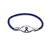 Dark Blue Ribbon Bracelet - Stretch (Retail)