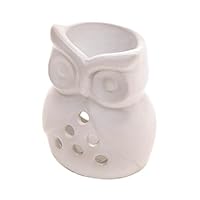 Fragrance Foundry Home Locomotion White Ceramic Owl Oil Warmer