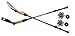 Taalo Trekking Poles / Walking Sticks - Aircraft Grade Aluminum With Anti-shock & Quick Lock Technology - Includes Natural Cork Grips and Air Ventilated Extra Padded Straps (1 Pair) (Black / Silver)