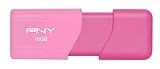 PNY Attache 16GB USB 2.0 Flash Drive, Pink (P-FD16GATT3P-GE)