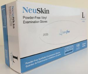 GLOVE EXAM XS VINYL PF NEUSKIN CLEAR SMTH 100/BX