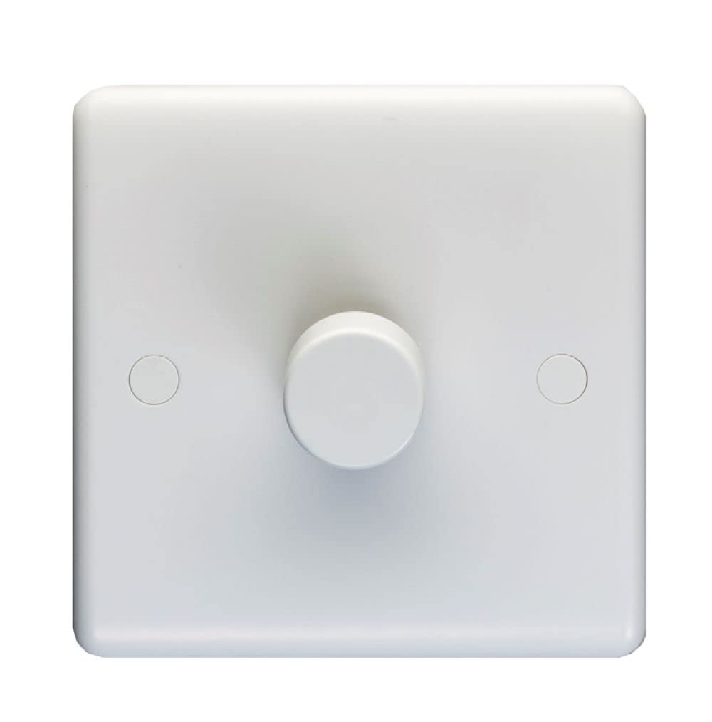 Eurolite Enhance White Plastic 1 Gang 2 Way 40-400W dimmer