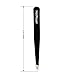 RUBEXX Precision Eyebrow Tweezers for Women Men Professional Stainless Steel Slant Tip Tweezers for Plucking Chin Facial Ingrown Hair Removal Anti Slip