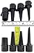 Isokinetics Inc. Brand Exercise Ball Air Pump - Yellow - Heavy Duty - Pumps on Up and Down Strokes - Multiple Nozzles to Work on All Inflatables