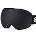 Gonex Oversized Professional Ski Goggles OTG Anti-fog Windproof UV Protection Snowboard Goggles with Double Spherical Lens for Skiing Snow Skate Winter Sports+Goggle Case EVA Box