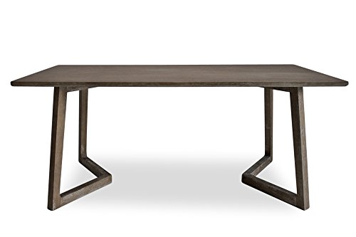 LIVI Mid Century Modern Dining Table - French Country Farmhouse Rectangular 71 inches - Solid Elm Wood