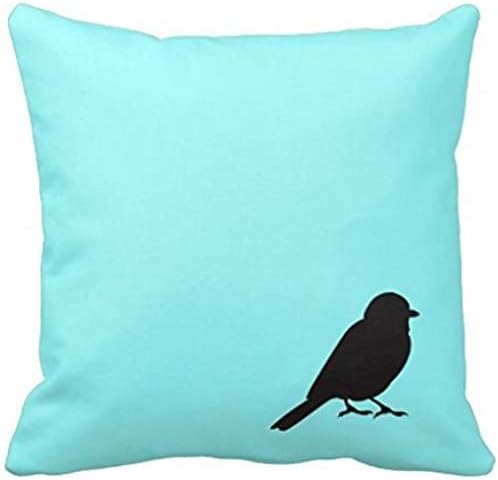Sparrow Silhouette Chic Blue Swallow Bird Pattern Throw Rdb009da6c73e4a3b88fcd59af51f48cf I5fqz 8byvr Pillow Case