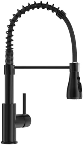 CECIPA Faucet Kitchen Extendable, High Pressure Kitchen Mixer With Shower Two Water Jets, Kitchen Mixer Brushed Stainless Steel, Single Lever Mixer 360° Swivel - View #12
