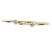 uGems 2 14K Gold Filled White CZ Stacking Rings Size 6