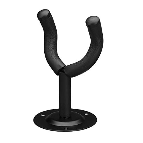 K&A Company Guitar Stand Hook Adjustable Wall Mounted for Electric Acoustic Guitar Bass Holder Padded