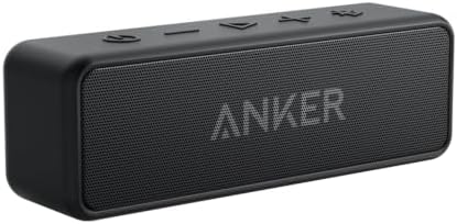Anker soundcore 2 Portable Bluetooth Speaker, 24-Hour Playtime, IPX7 | 12W Stereo Sound, Wireless Stereo Pairing, Bluetooth 6, Bassup, Wireless Speaker for Home, Shower, Outdoors, Travel, Camping