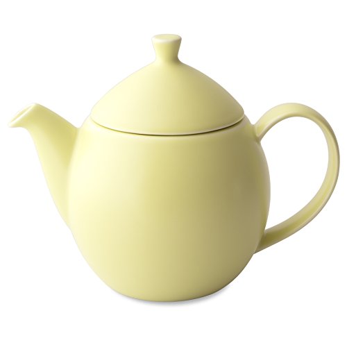 FORLIFE Dew Teapot with Basket Infuser, Lemon Grass, 32 oz/946ml