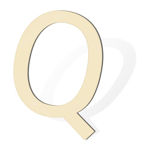 Wooden Letters for Wall Decor 12 Inch Large Wooden Letter Q for Crafts Unfinished Blank Alphabet Wood Letters DIY Paint Home Party Wedding Decorations