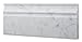 Italian Carrara White Marble Polished 5 X 12 Baseboard - Box of 5 Pcs.
