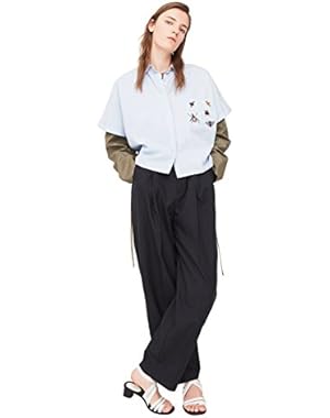 Mango Women's Patches Cotton Shirt