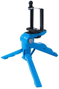 DURBPRO BLUE 2 in 1 Tabletop Tripod &amp; Hand Grip Stabilizer for iPhone, Android, Samsung Galaxy and other Mobile Devices
