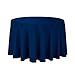 Gee Di Moda Round Tablecloth - 108 Inch Navy Blue Round Table Cloth for 48 to 72 Inch Round Tables - Heavy Duty Washable Fabric - for Buffet Table, Holiday Party, Dinner, Wedding & Baby Shower