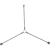 Tripod Stabilizer Floor Guide Star Foldable Surveying Mount Prism Pole, Anti Slip Stabilizer for Total Station Level Theodolite Camera Tripod