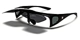 Polarized Flip Up Fit Over Sunglasses with Side Shields