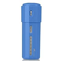 Travel Bottle 3-in-1 (3rd Generation), Nacuwa Travel Dispenser for Shampoo/Lotion/Body Wash etc, Refillable Travel Container for Travel/GYM/Camping/Trip (Blue)