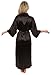 VEAMI Women's Kimono Robe-Black Pearl-Medium, Long