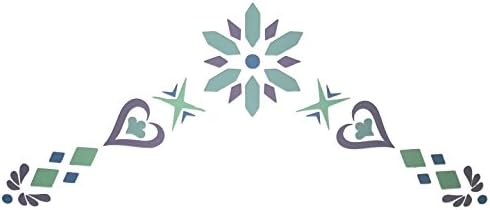 Living Lullaby Designs Large Decorative Stencil for Frozen Room โ Made of Durable Clear Plastic Sheeting โ for use on Wall, Furniture, or Any Flat Surface